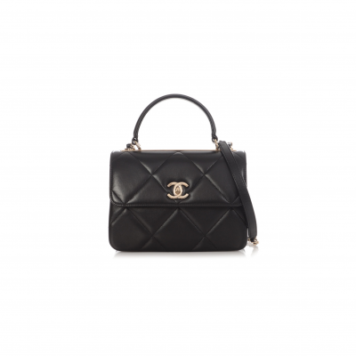 CHANEL QUILTED LAMBSKIN SMALL TRENDY CC FLAP BAG (25*17*7.5cm)